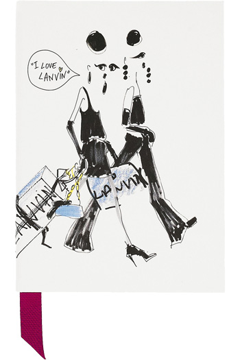 LANVIN Silhouettes illustrated hardcover notebook 45 copy