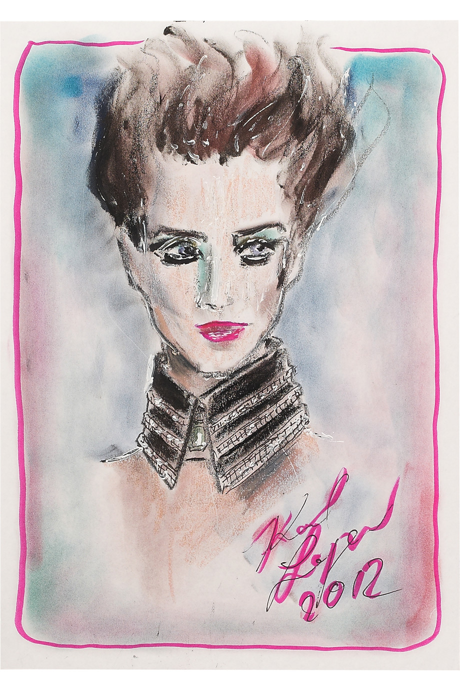 karl lagerfeld croquis
