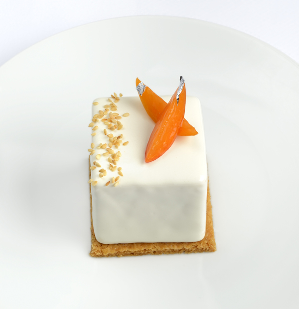 Le Dali Petit gteau au sesame et abricot roti Philippe Forestier