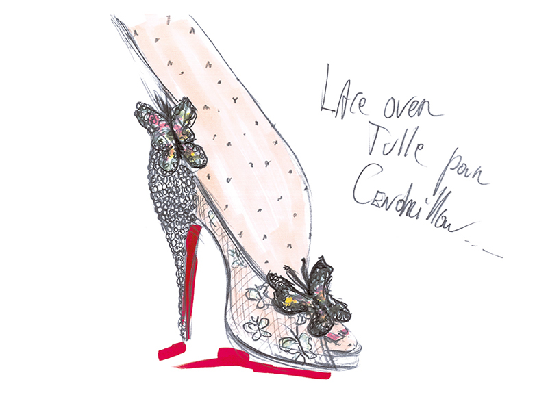 Souliers Cendrillon par Christian Louboutin