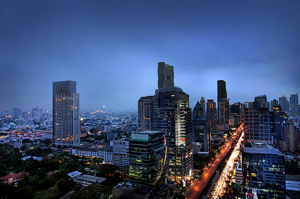 Quartier des affaires de Bangkok