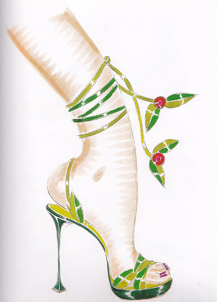 Modèle "Ossie" Manolo Blahnik