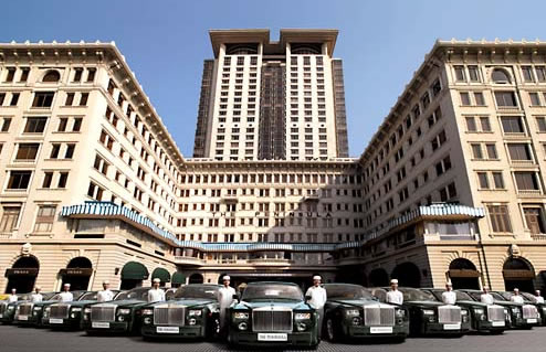 L’extérieur de l'hôtel Peninsula de Hong Kong