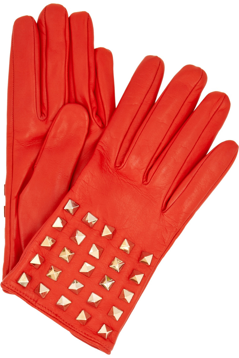 VALENTINO Rockstud leather gloves