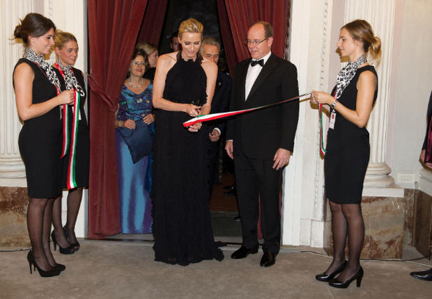 Charlène et Albert de Monaco ouvrent le bal à Florence