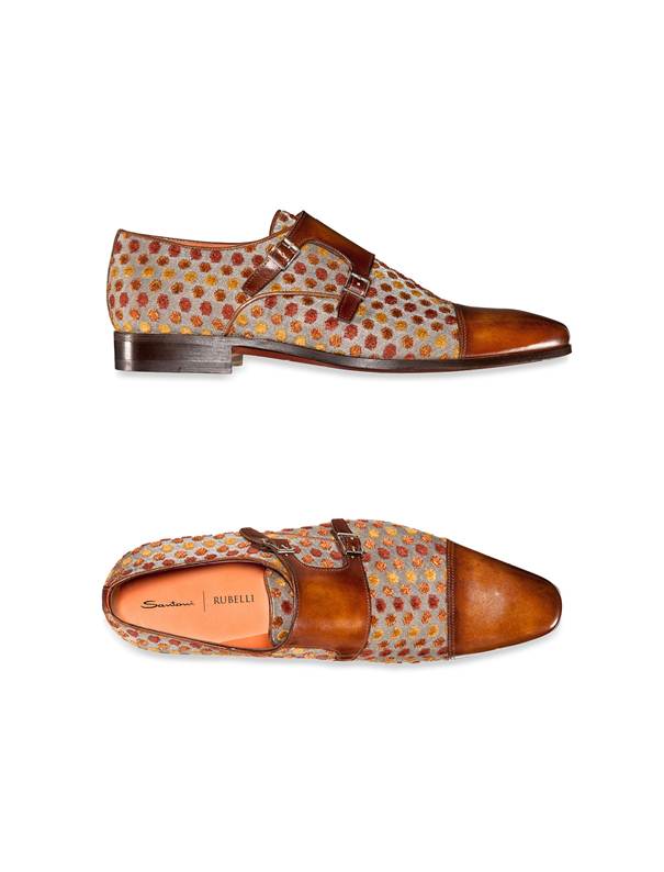 Santoni collabore avec Rubelli, collection Homme