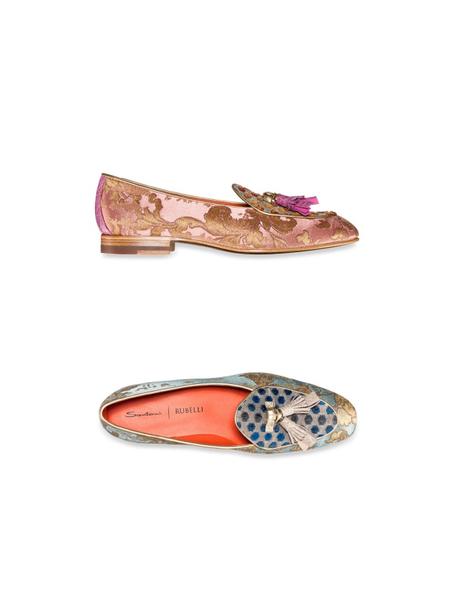 Santoni collabore avec Rubelli, Femme