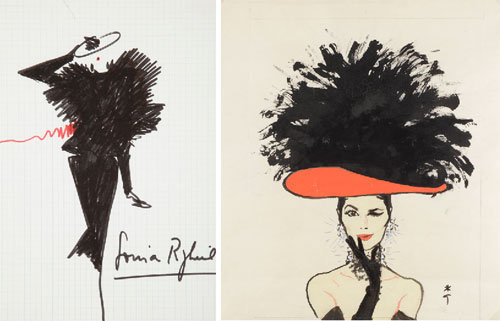 Dessins de mode en vente à Drouot Dessins de mode en vente à Drouot
