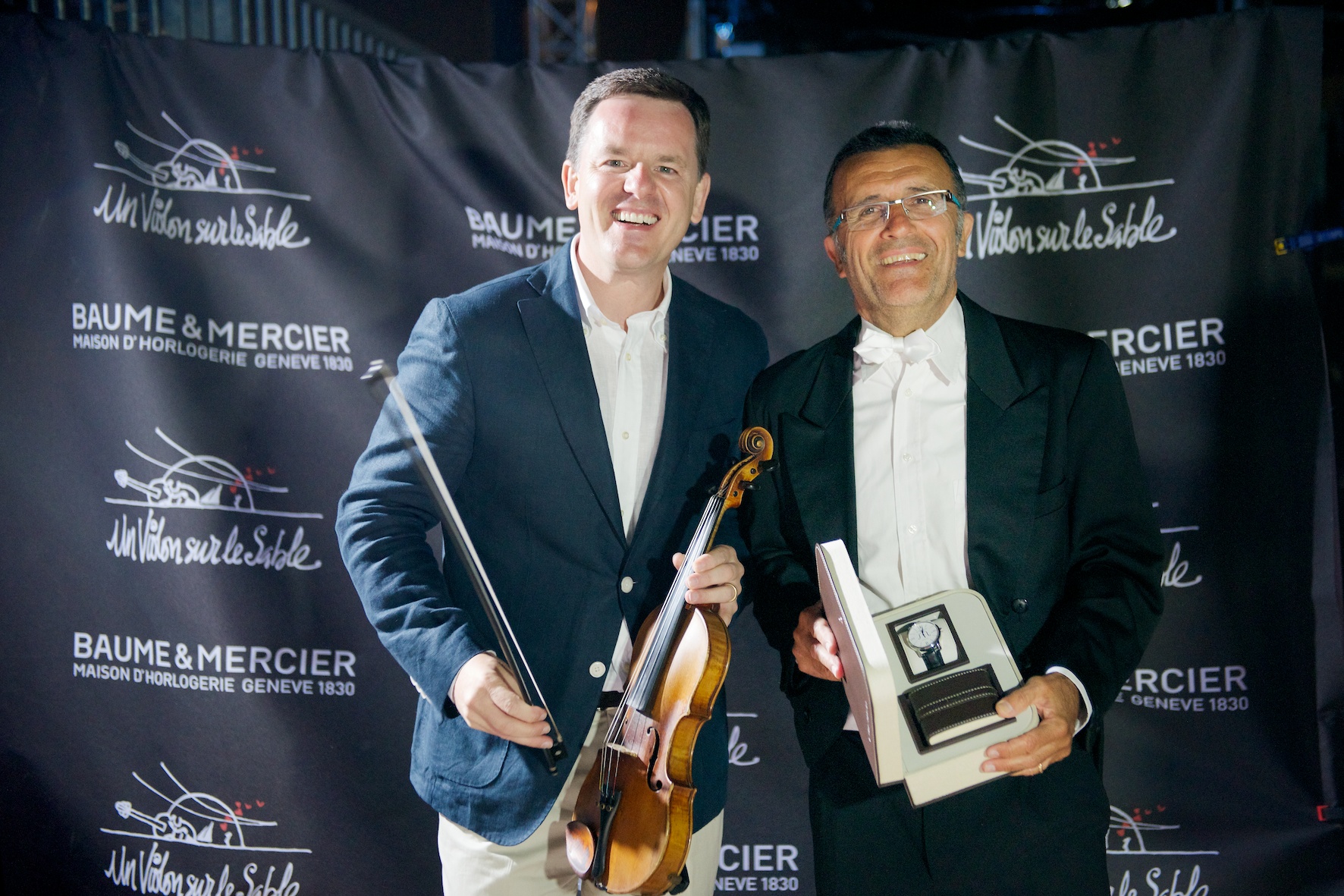 concert violon sur le sable, baume & mercier, royan 2012