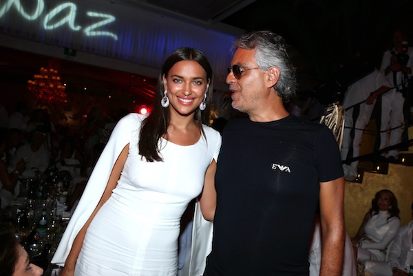 Andrea Bocelli et Irina Shayk