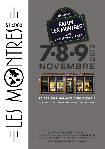 AFFICHE SALON LES MONTRES 2013