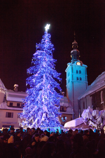 sapin de noel © Megève tourisme - simon garnier