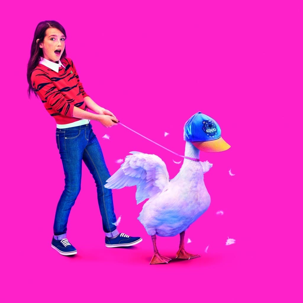 KENZO KIDS Goose_Girl_fuxia