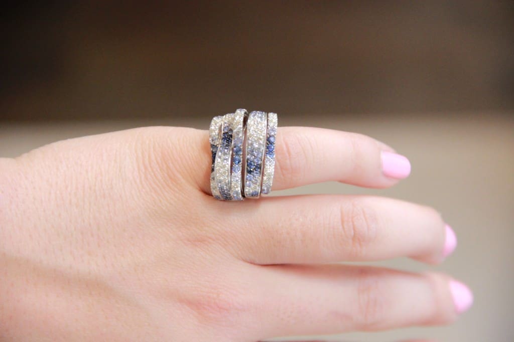 bague saphirs bleus 5300 euros