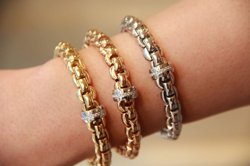 Bracelets or et diamants, 5850 euros