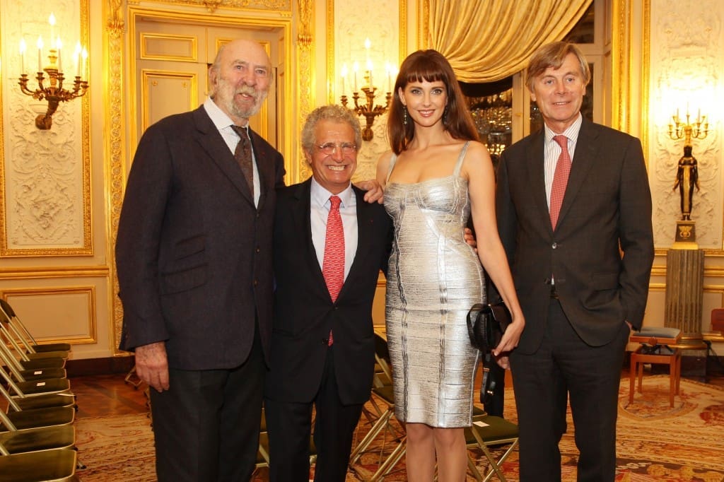 Jean Pierre Marielle, Laurent Dassault, Frédérique Bel, et l'Ambassadeur de Belgique