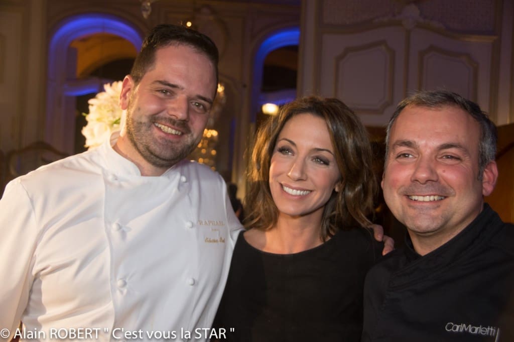 Virginie Guilhaume entourée de Carl Marletti et Sebastian Reul