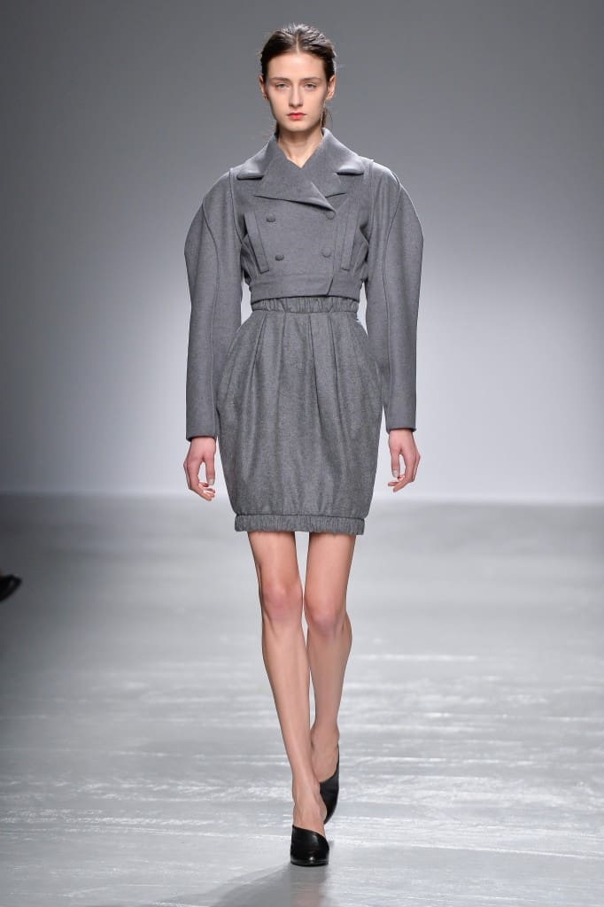 Guy Laroche, Female model catwalking during the Paris womenswear fashion shows, winter 2016 - 2017, Women ready to wear, France