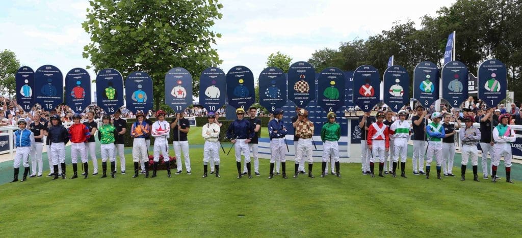 Les jockeys du Prix de Diane. SCOOPDYGA - DESBRIEL Valentin