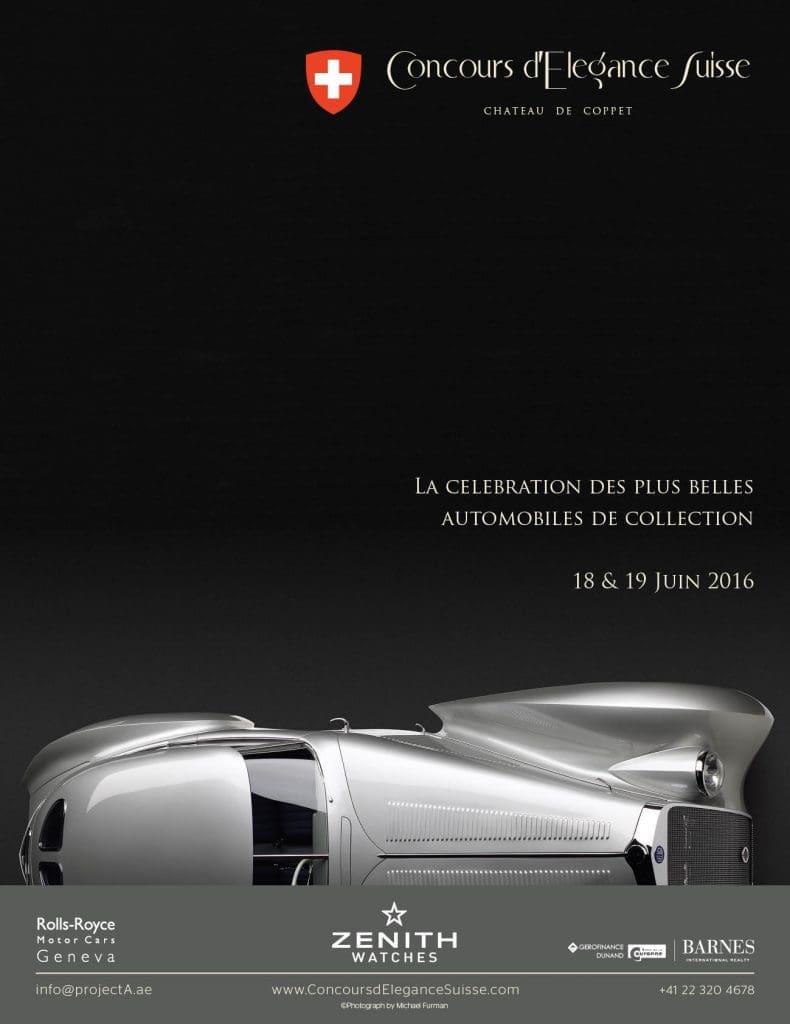 Concours d'Elegance Suisse Affiche FR