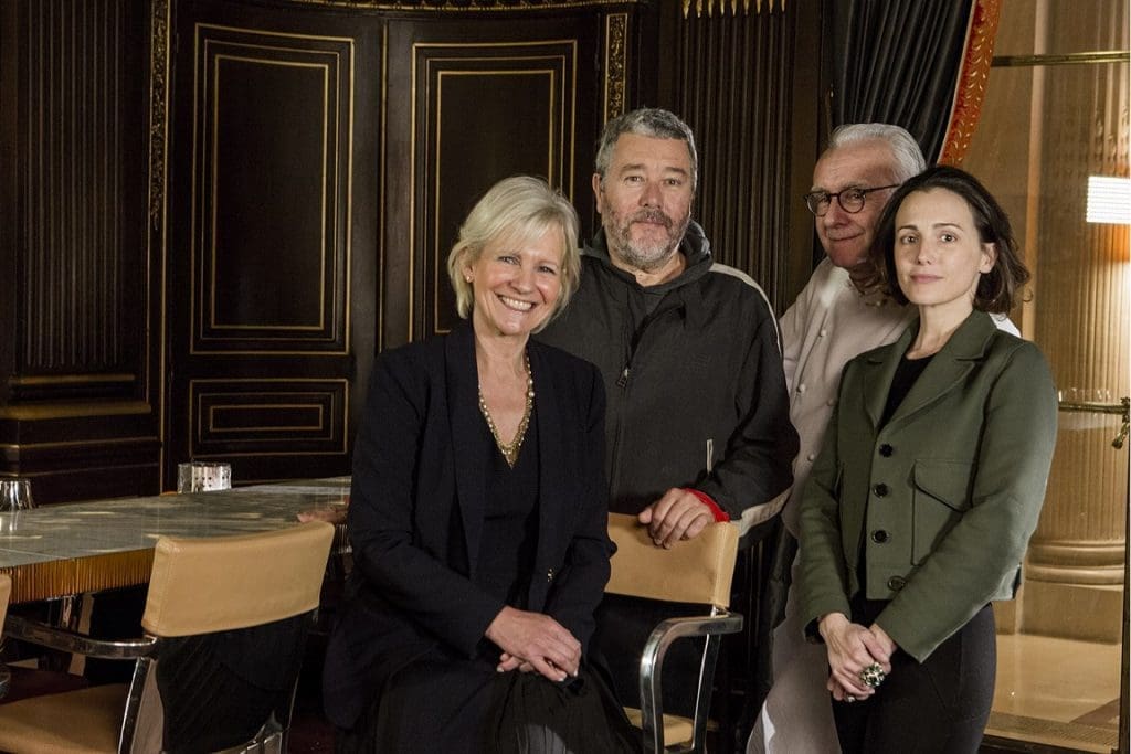 Franka Holtmann, Philippe Starck, Alain Ducasse et Ara Starck ( photo : P Monetta)