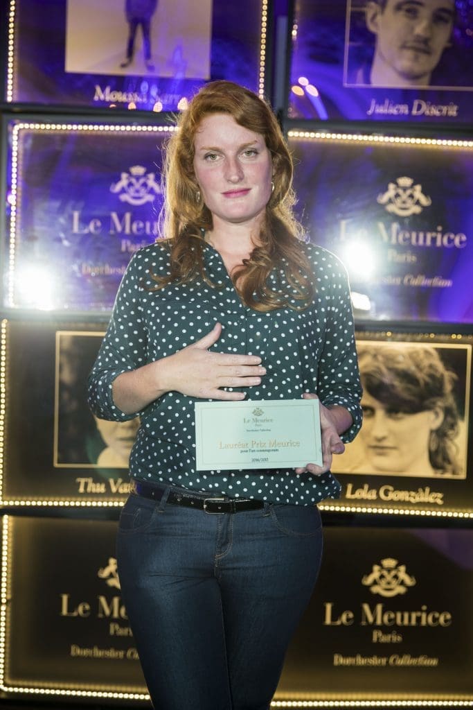 Lola Gonzales - Remise du Prix Meurice pour l'art Contemporain  Paris le 10 octobre 2016.