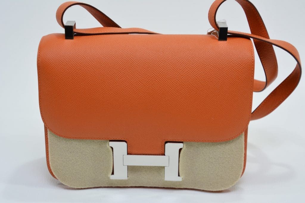 Hermès - Sac Constance - Cuir orange (1)