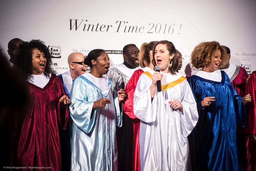 Le Chœur Gospel de Paris a interprété un concert des chants de Noël.