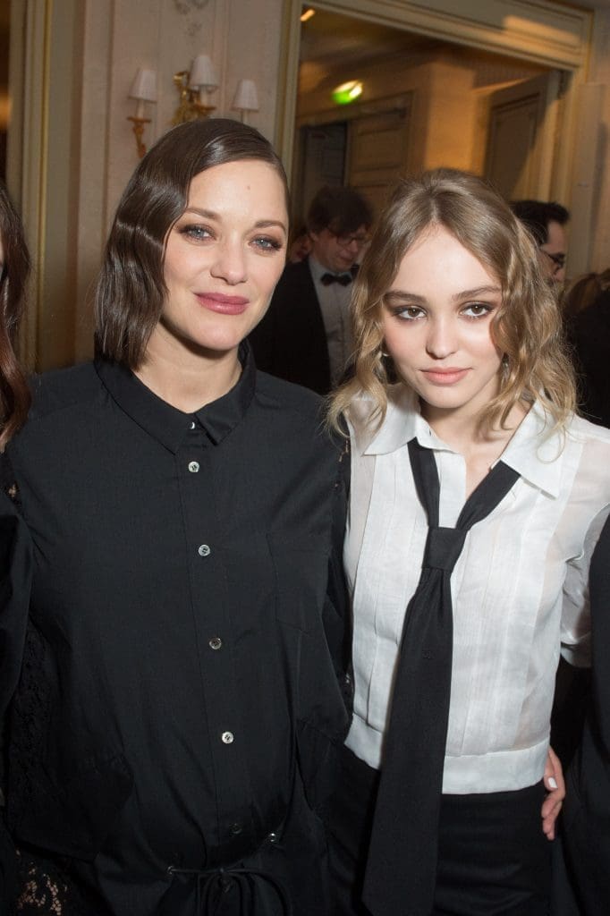 Marion Cotillard et Lily Rose Depp - Soiree des Revelations dans les Salons Chaumet