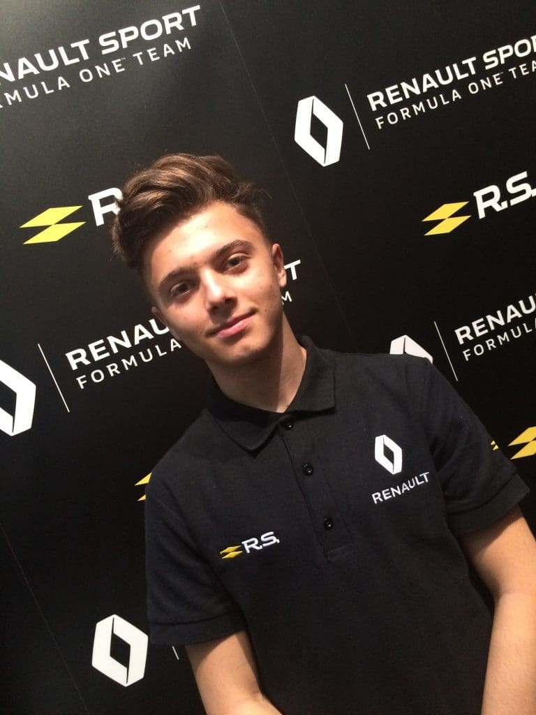Le britannique Max Fewtrell, 17 ans, l’un des espoirs les plus prometteurs de sa génération, aligné en Formule Renault Eurocup.