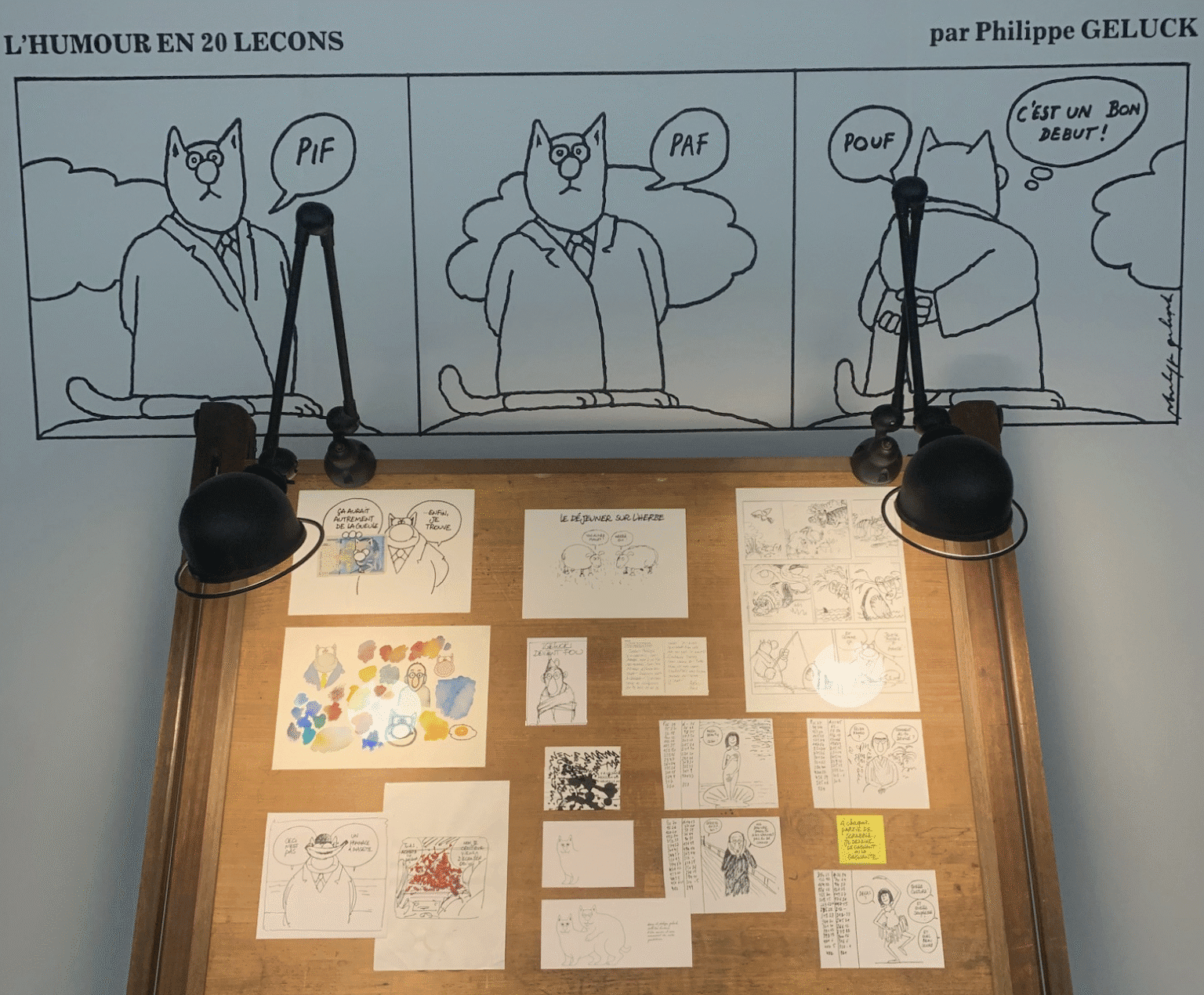 Geluck expose Le Chat : quand l’humour se fait œuvre d’art - FIRSTLUXE