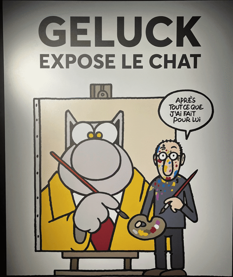 Geluck expose Le Chat : quand l’humour se fait œuvre d’art - FIRSTLUXE
